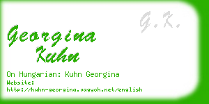 georgina kuhn business card